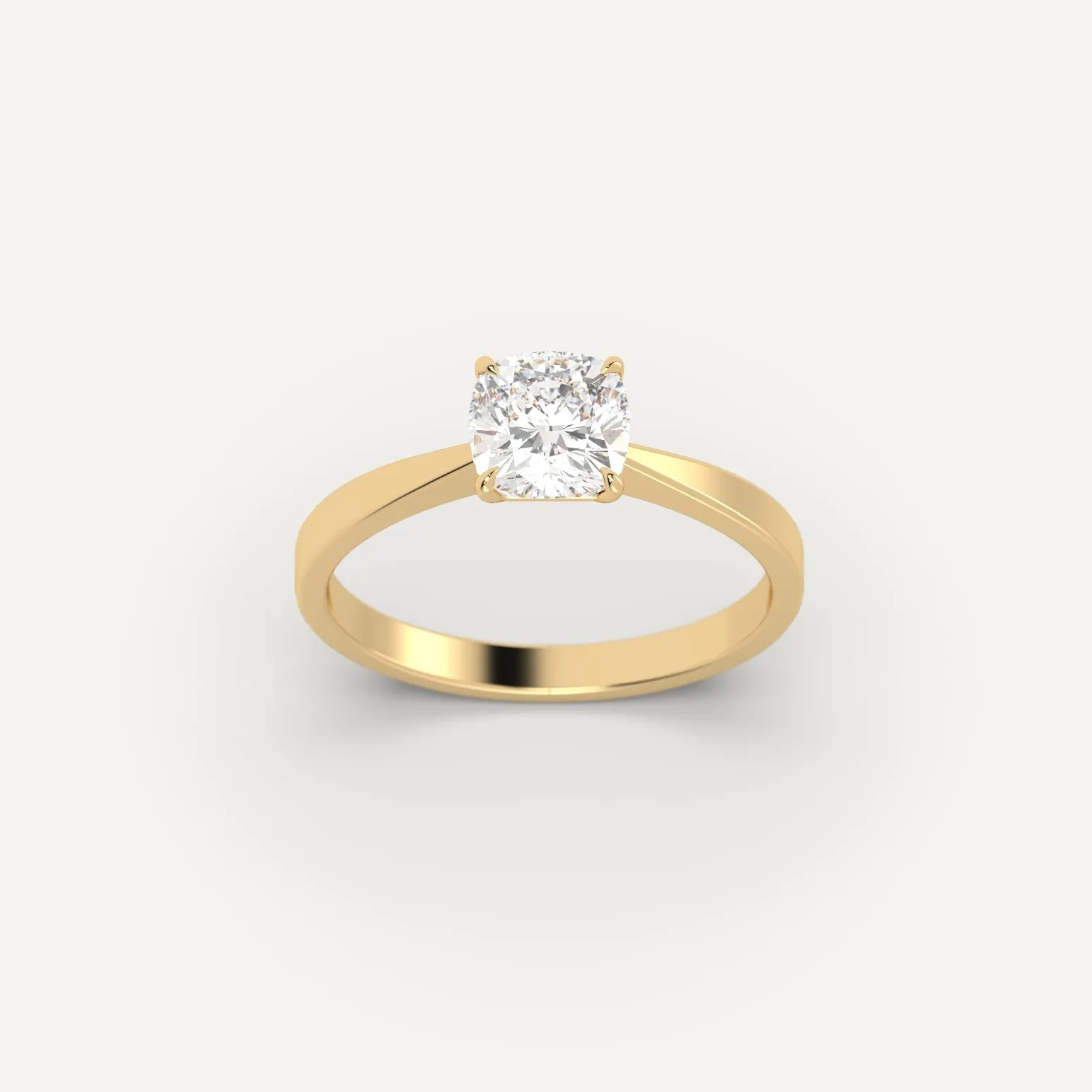 1 carat Cushion Cut Diamond Ring