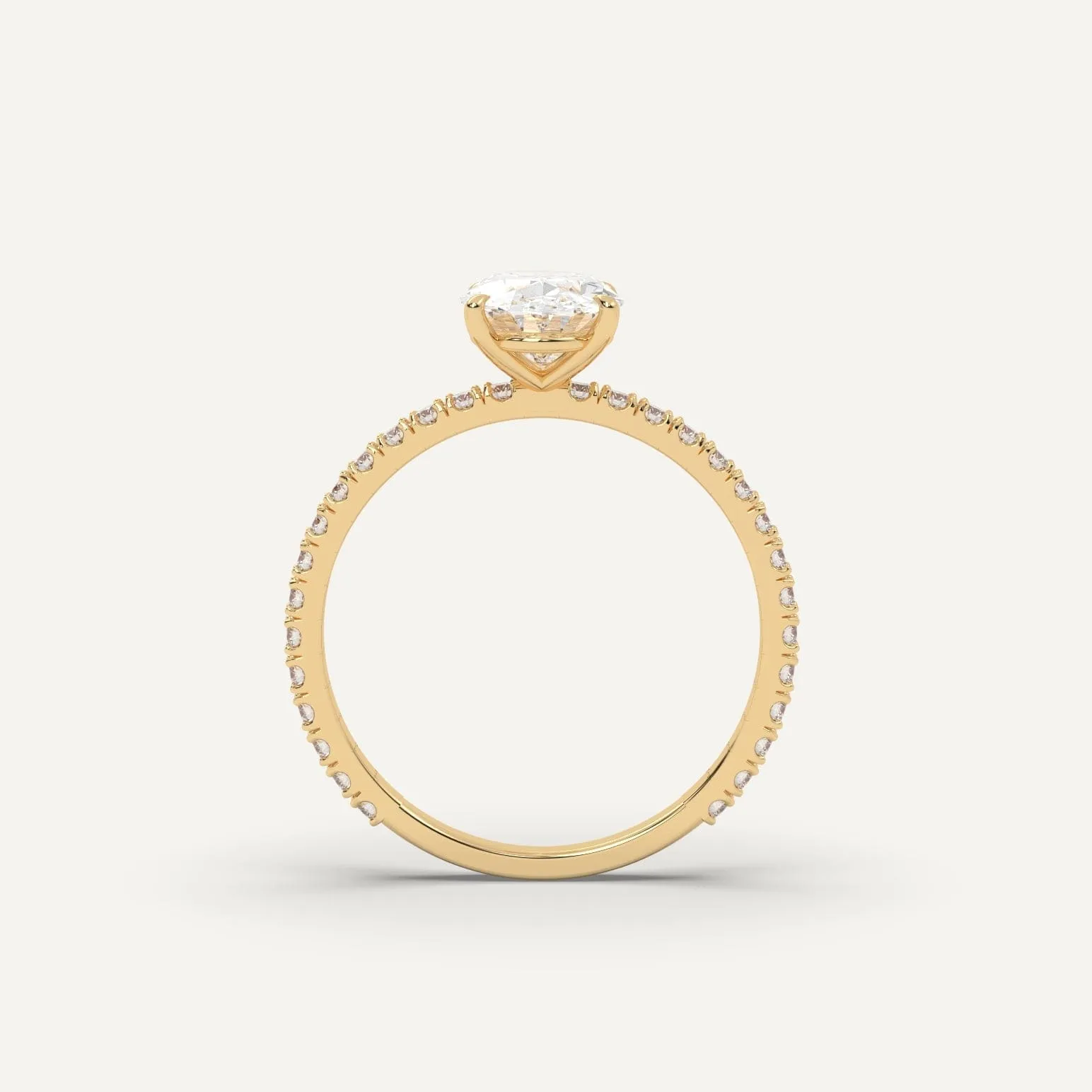 1 carat Oval Cut Diamond Ring