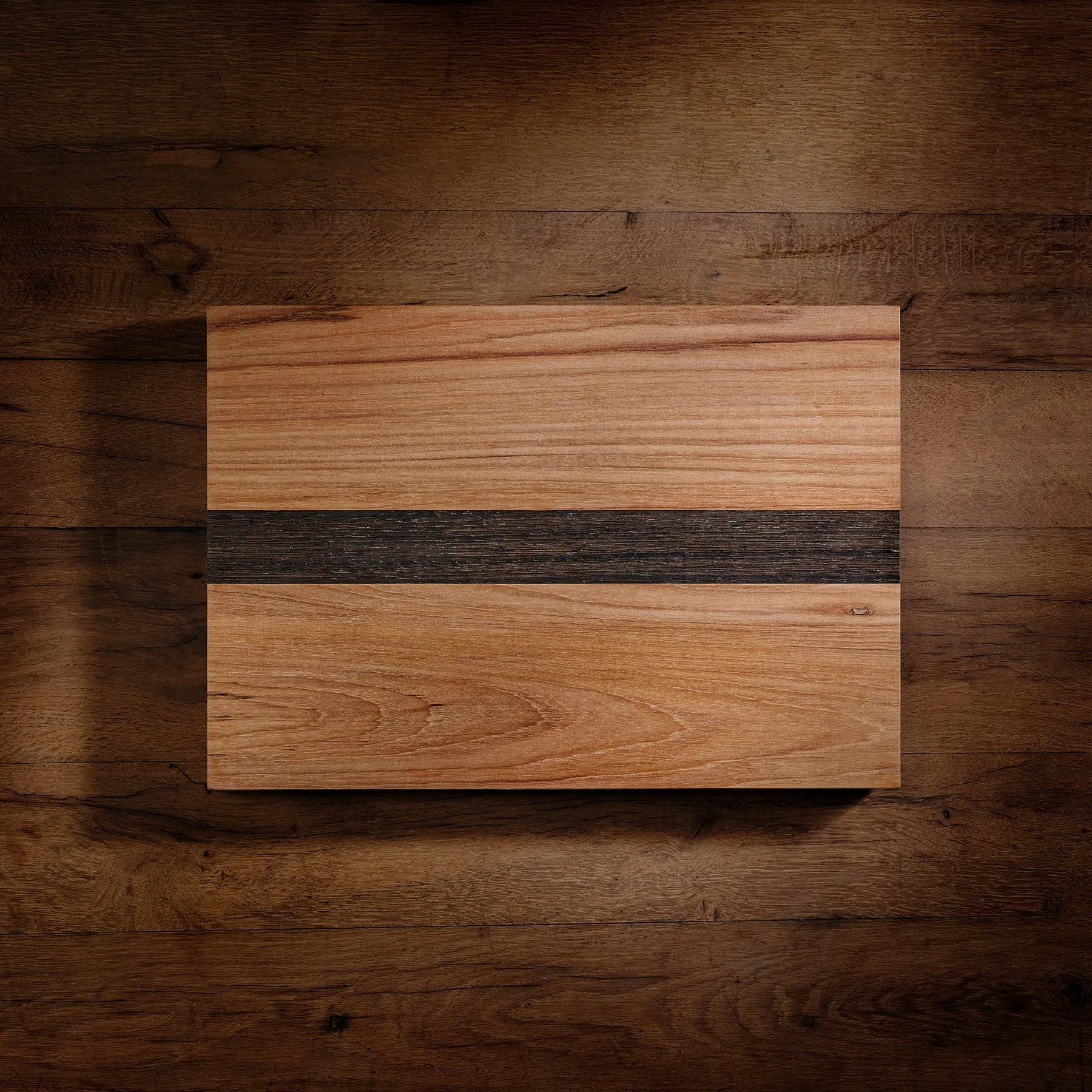 14X20" Teak Serving Board - Teak/Natural Finish with Single Stripe