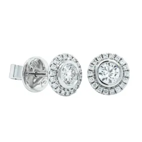 18ct White Gold .64ct Diamond Isla Earrings