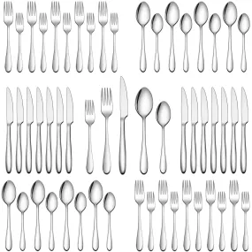 20-Piece Silverware Set, Wildone Stainless Steel Flatware Set Service for 4, Tableware Cutlery Set for Home Kitchen Hotel Restaurant, Mirror Polished, Dishwasher Safe