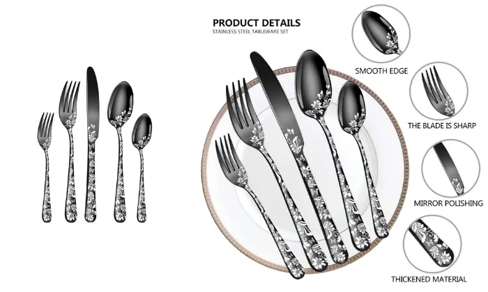 20 Piece Stainless Steel Silverware Set