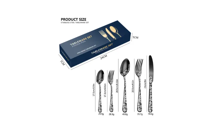 20 Piece Stainless Steel Silverware Set