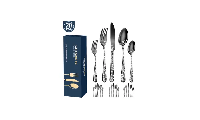 20 Piece Stainless Steel Silverware Set