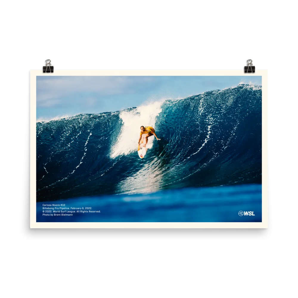 2023 Carissa Moore Poster: Billabong Pro Pipeline, 2022