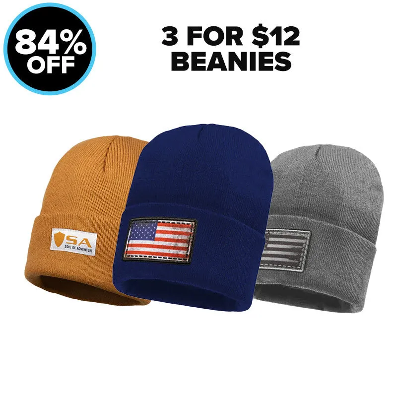 3 Beanies For $12