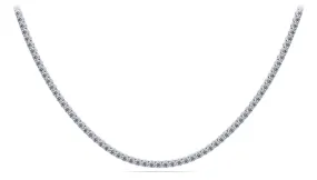 4 Prong Riviera Diamond Necklace with 16.80 ct.(finished) 3.5mm