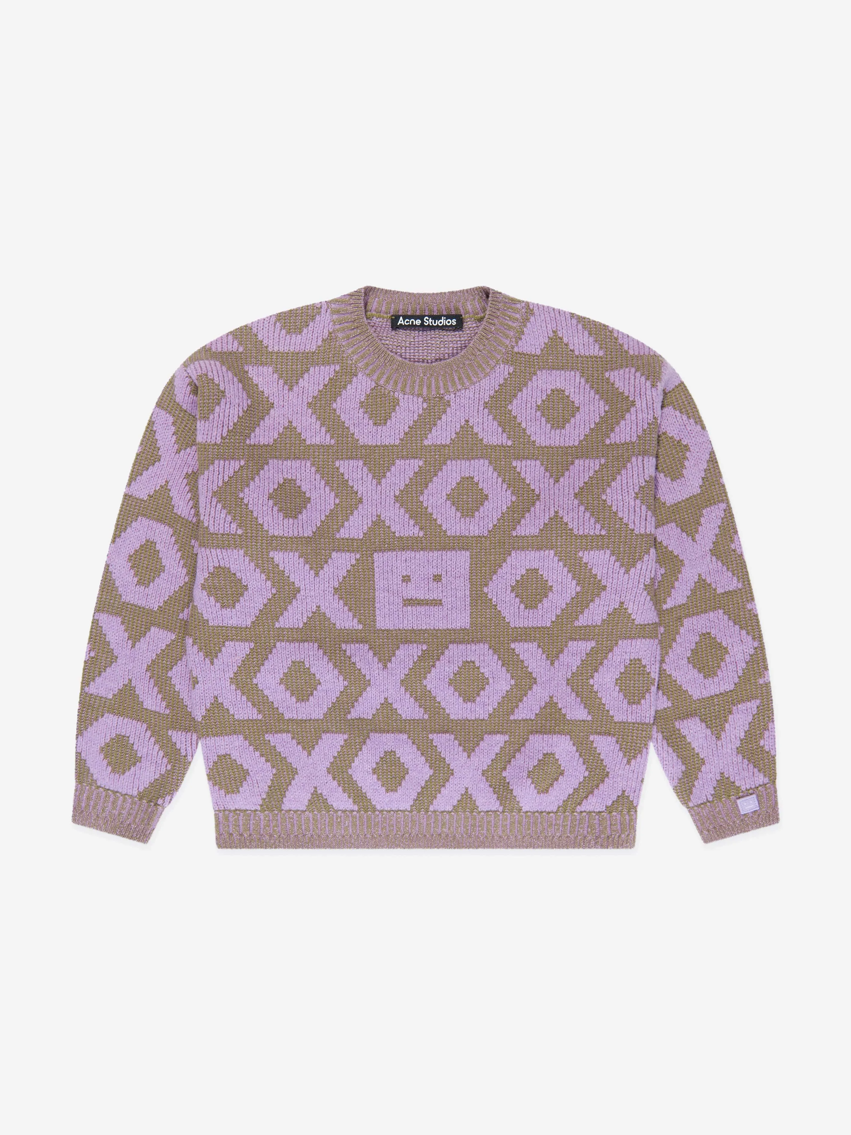 Acne Studios Kids Mini Kozu Jumper in Purple