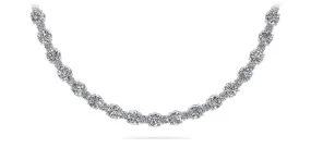 Affectionately Yours Diamond Tennis Diamond Necklace with 14.91 ct.(finished) 2mm, 3.6mm