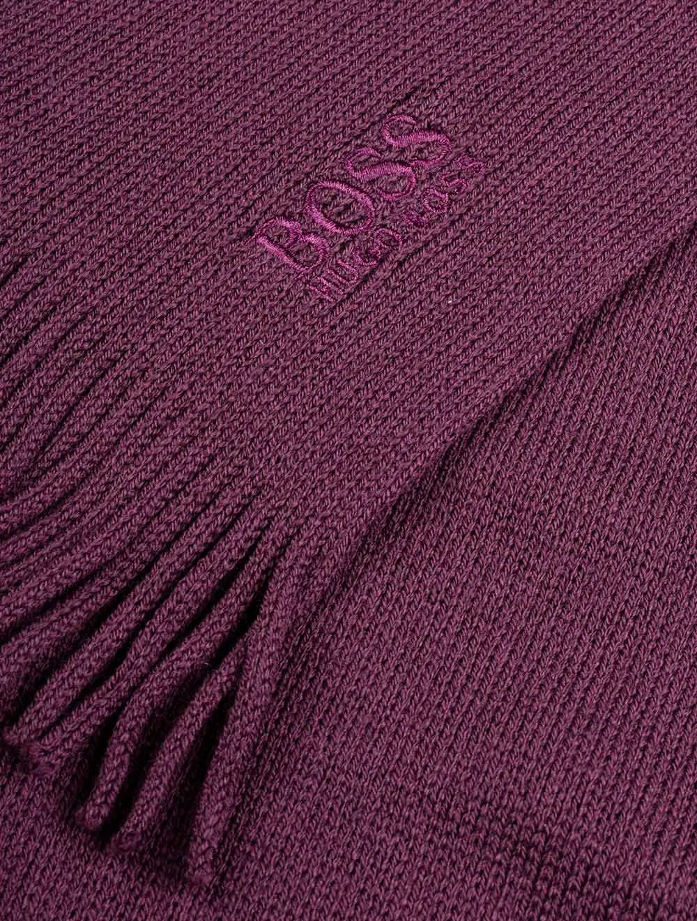 Albas-n Tonal Knitted Scarf Purple