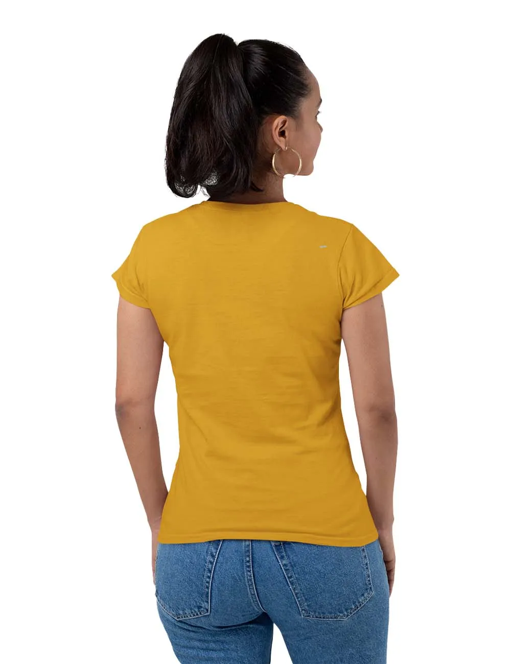 AMIGOS CLASSIC VINTAGE  PRINTED TSHIRT -MUSTARD