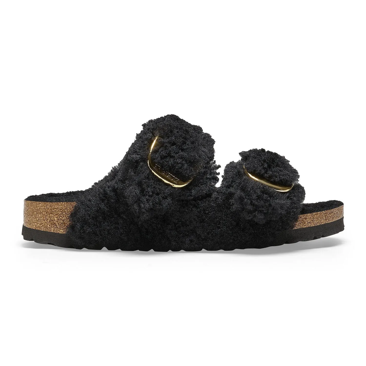 Arizona Big Buckle Shearling Black Gold