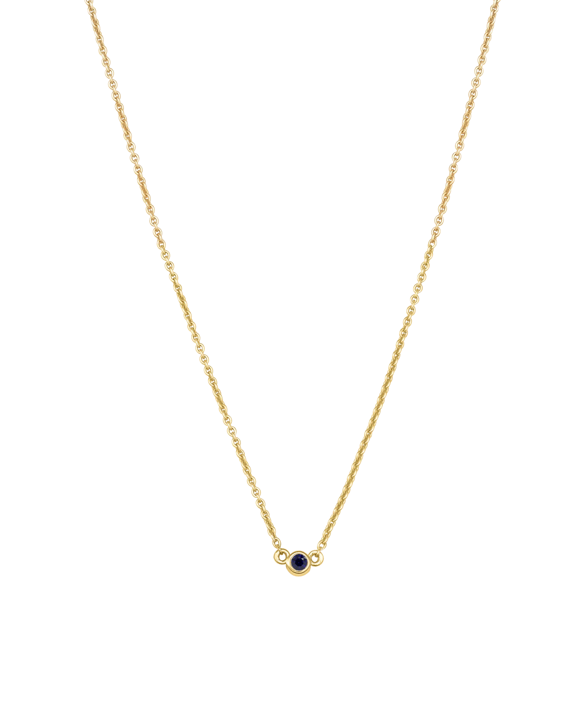 Bauble Birthstone Necklace - 14K Yellow Gold