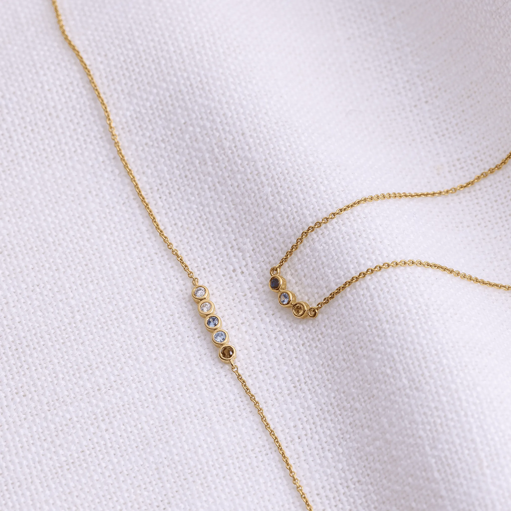 Bauble Birthstone Necklace - 14K Yellow Gold