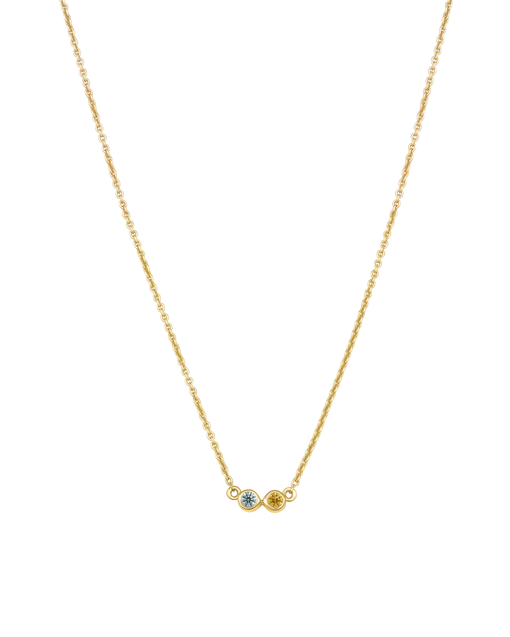 Bauble Birthstone Necklace - 14K Yellow Gold