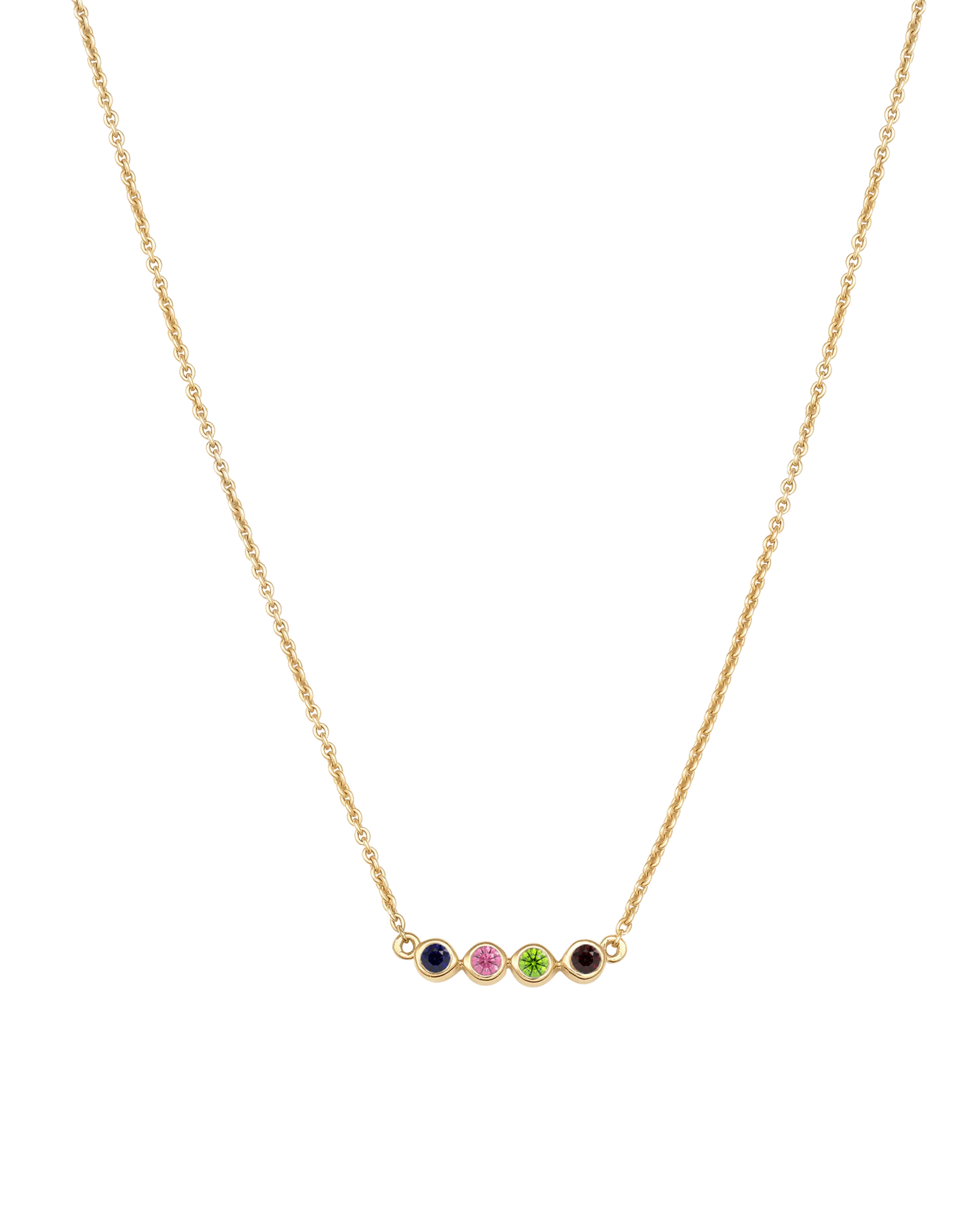 Bauble Birthstone Necklace - 14K Yellow Gold