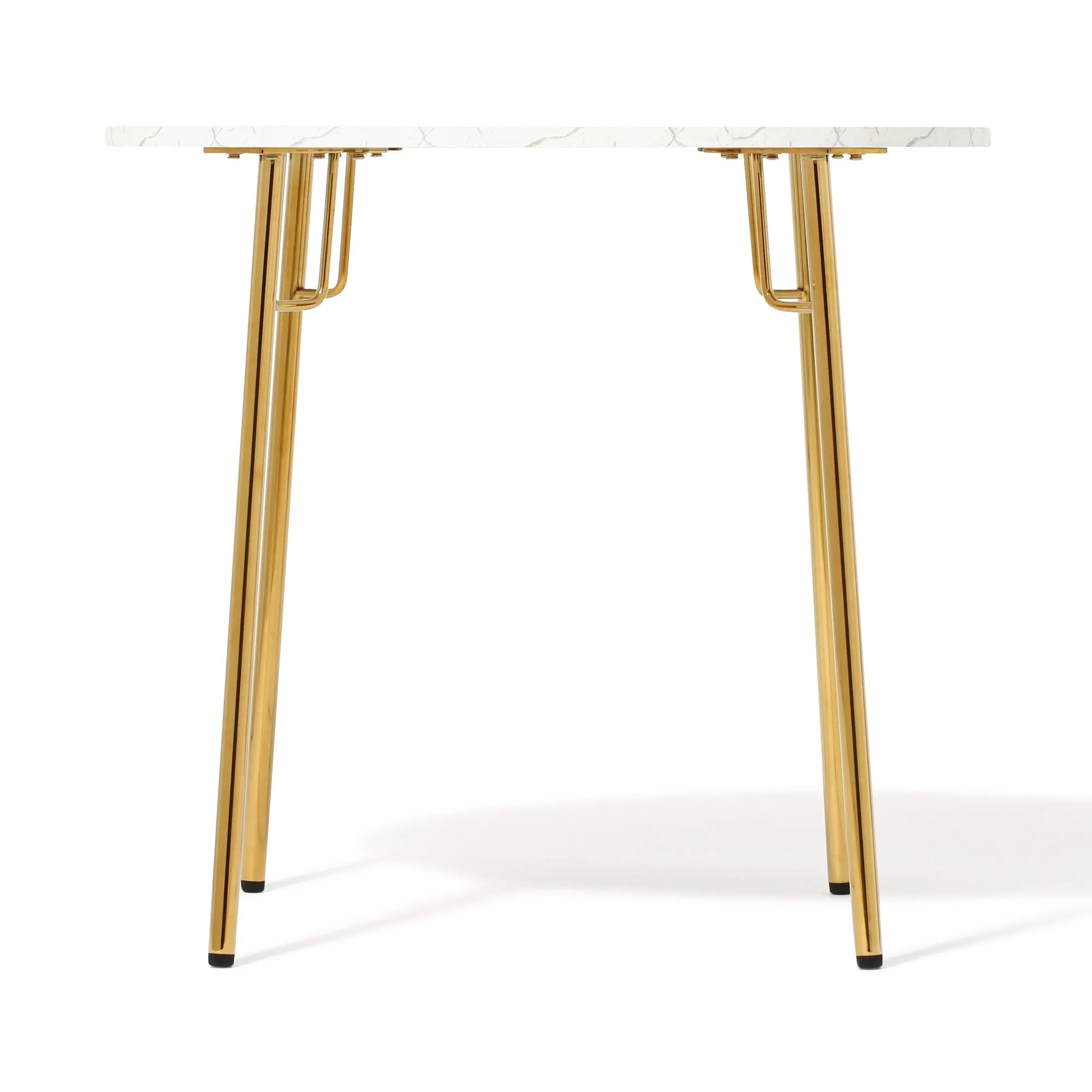 Belle Dining Table Round Marble X Gold (W800×D800×H730)