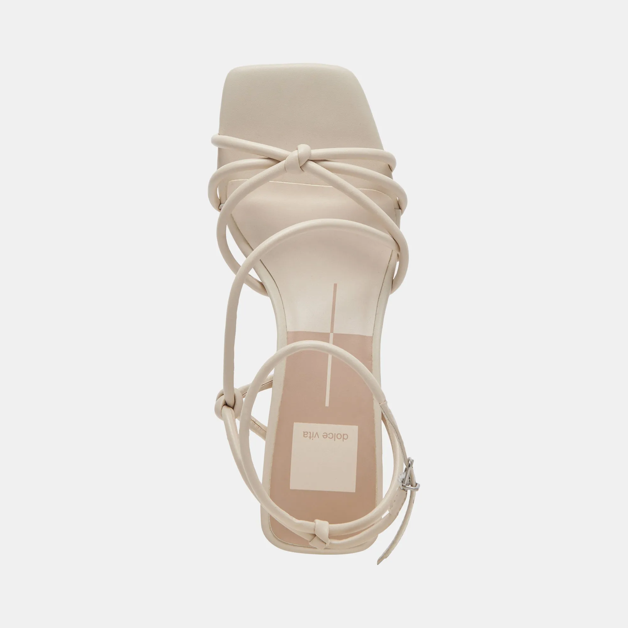 BEV HEELS IVORY LEATHER