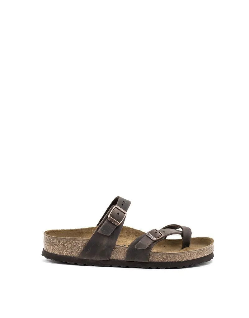 Birkenstock — Mayari Natural Leather - Havana Regular Footbed