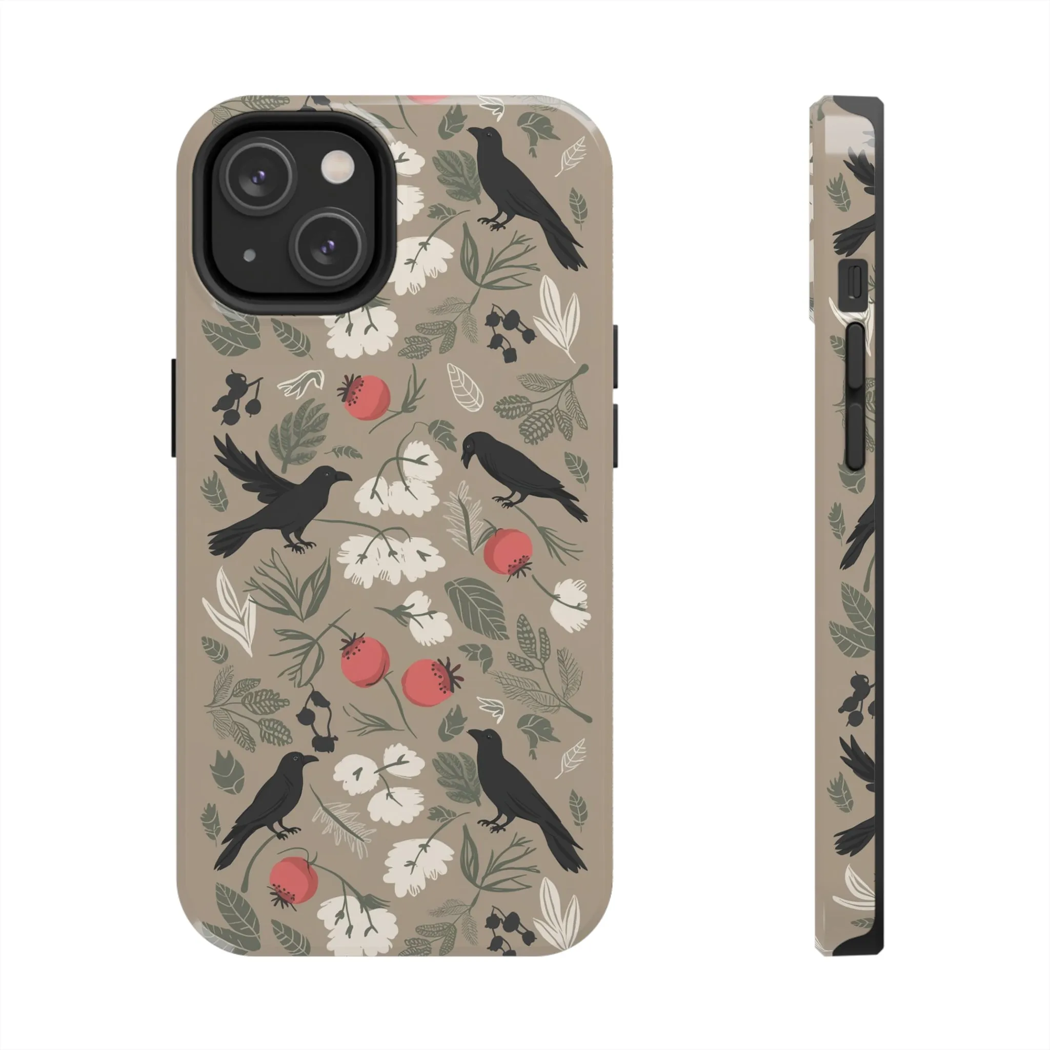 Black Crows Berries - Tough Phone Cases