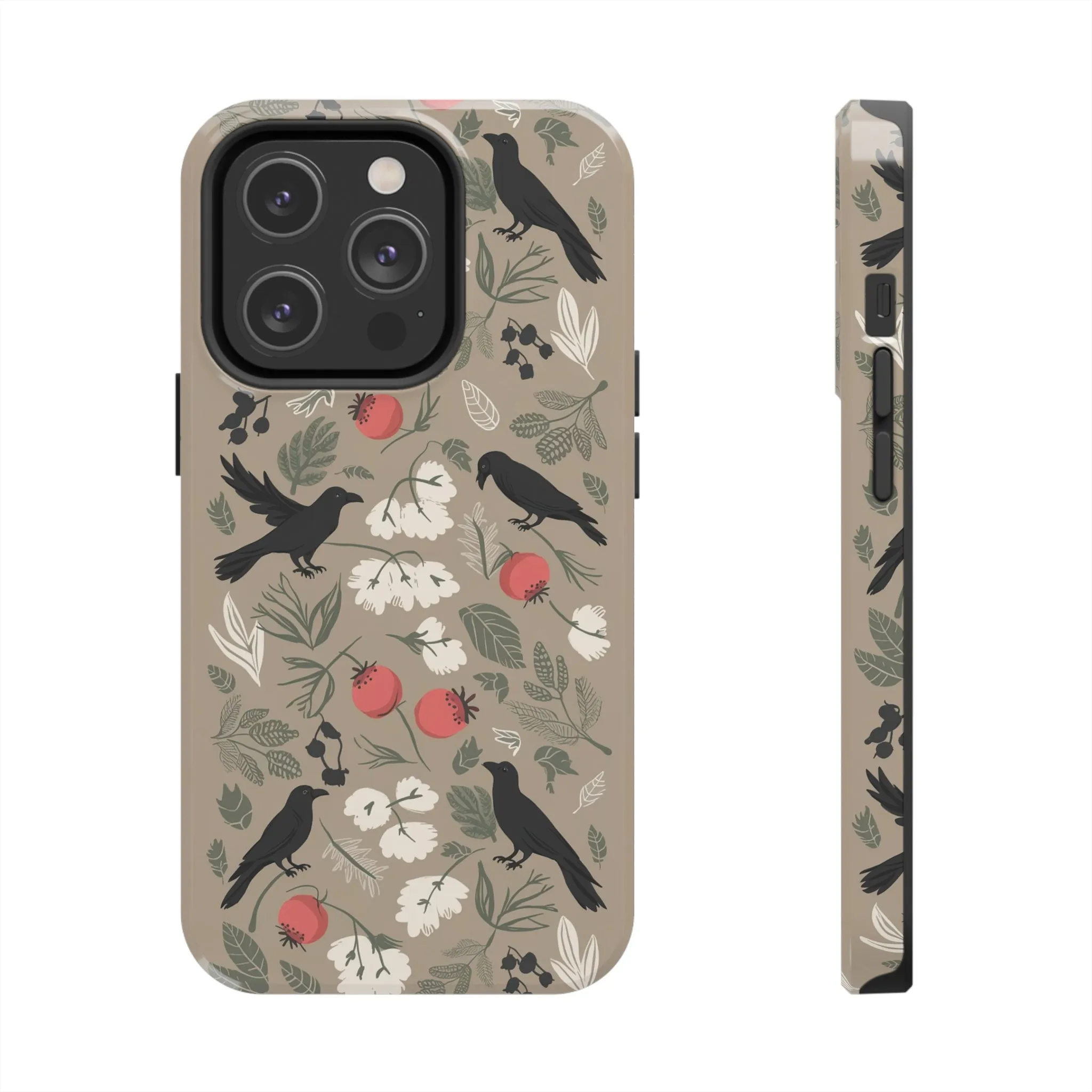 Black Crows Berries - Tough Phone Cases