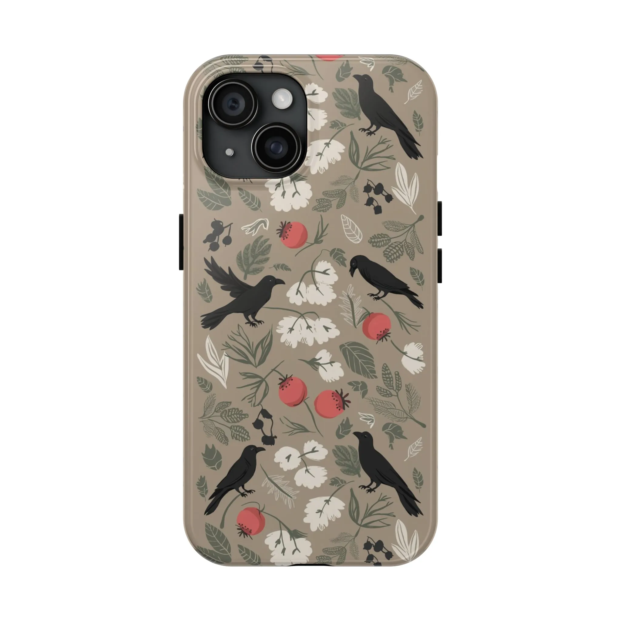 Black Crows Berries - Tough Phone Cases