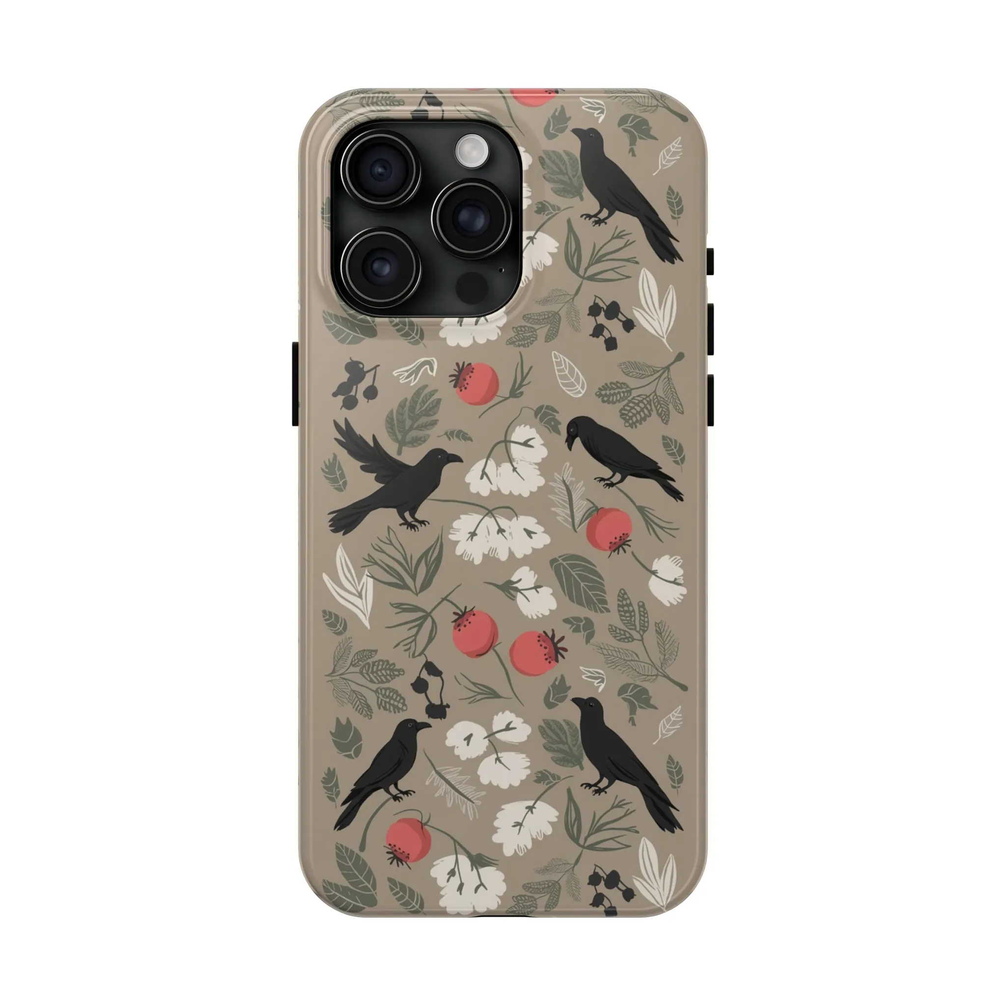 Black Crows Berries - Tough Phone Cases