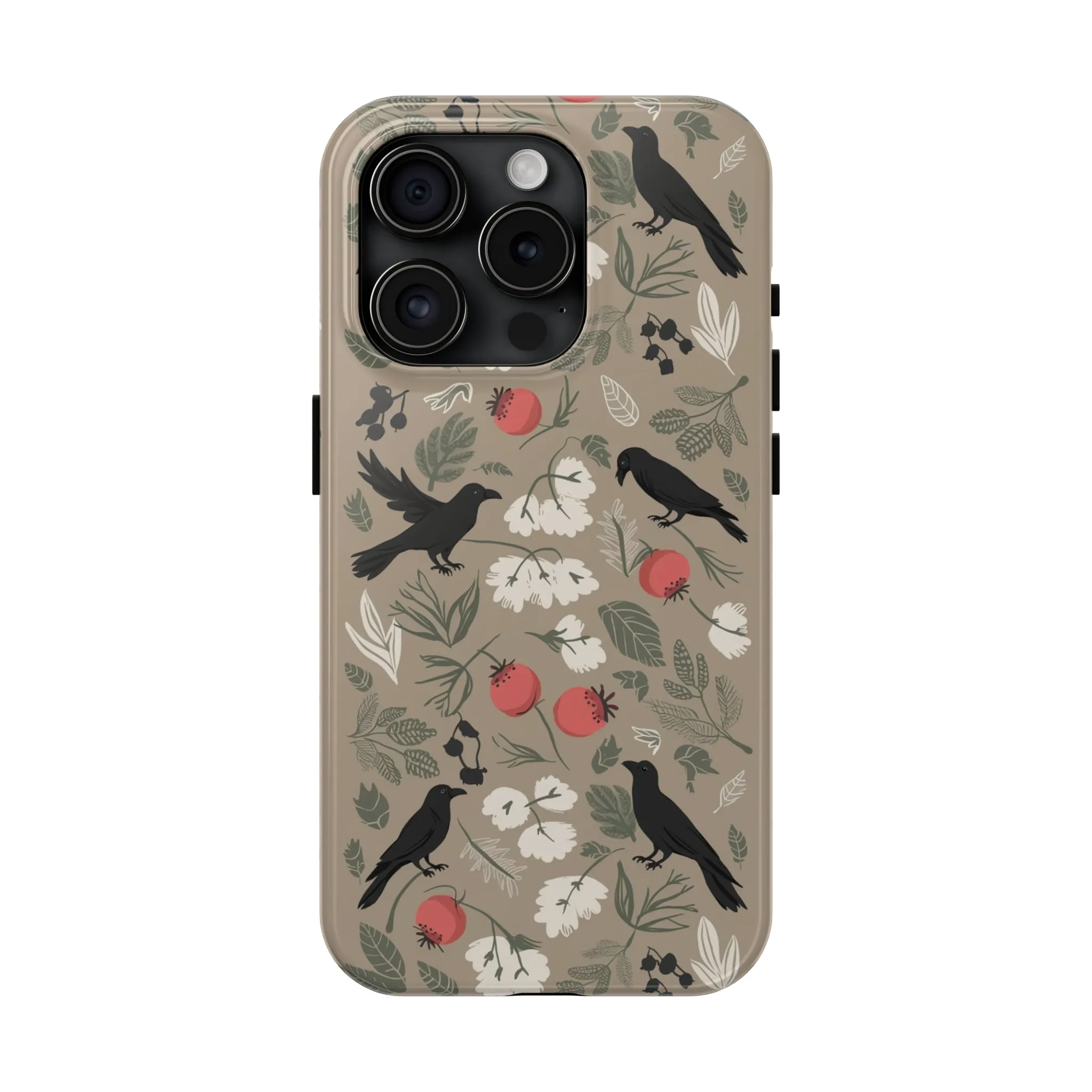 Black Crows Berries - Tough Phone Cases