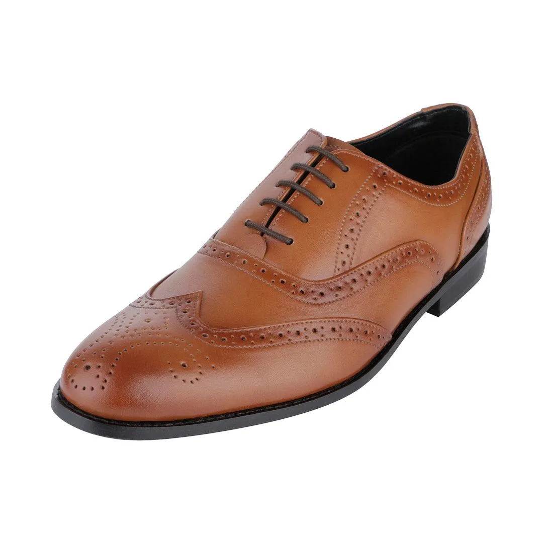 Blockley Tan Wingtip Brogue  Shoes