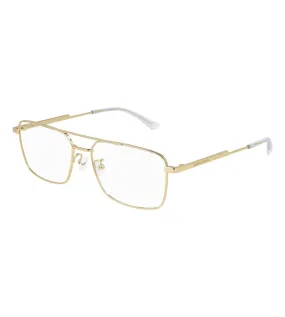 Bottega Veneta Men's Gold Square Optical Frame