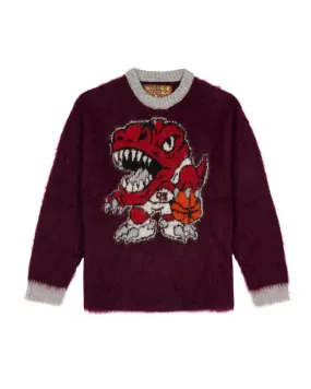 Brain Dead x NBA Toronto Raptors Alpaca Sweater - Purple