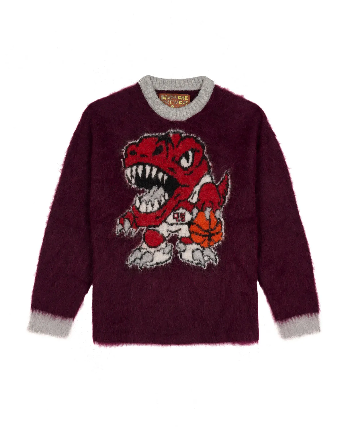 Brain Dead x NBA Toronto Raptors Alpaca Sweater - Purple