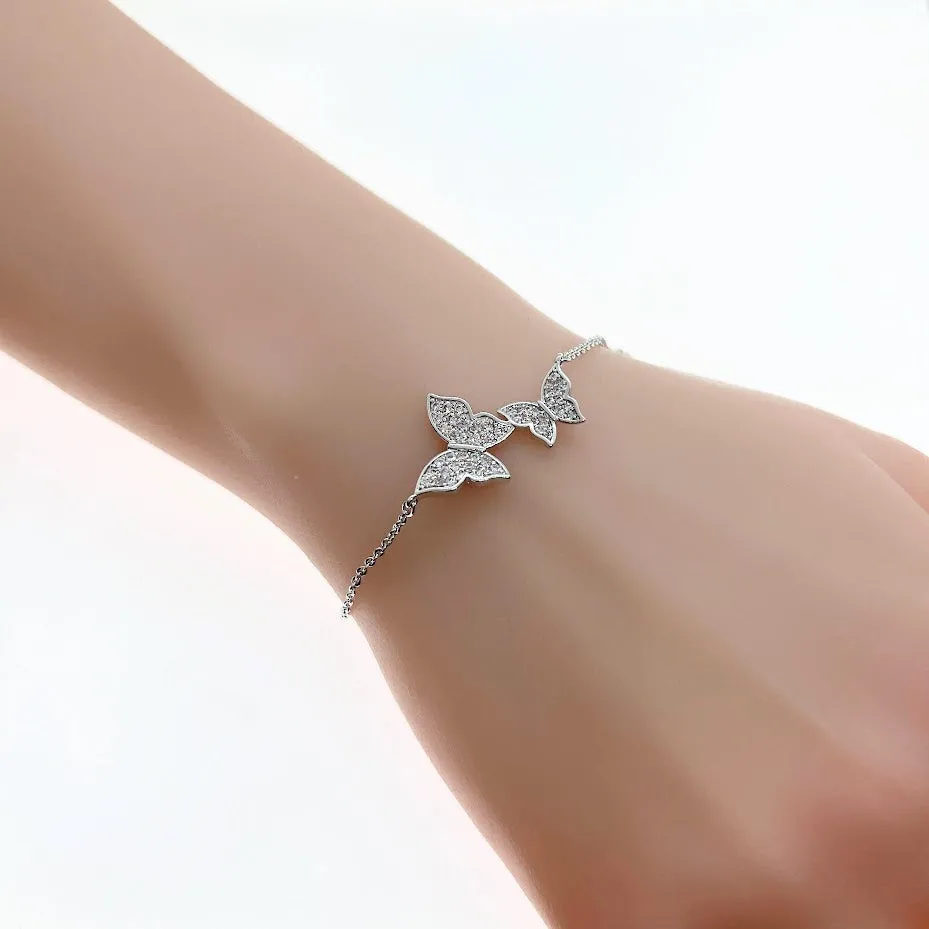 Butterfly Cubic Zirconia  Bracelet