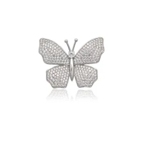 Butterfly Cubic Zirconia  Brooch