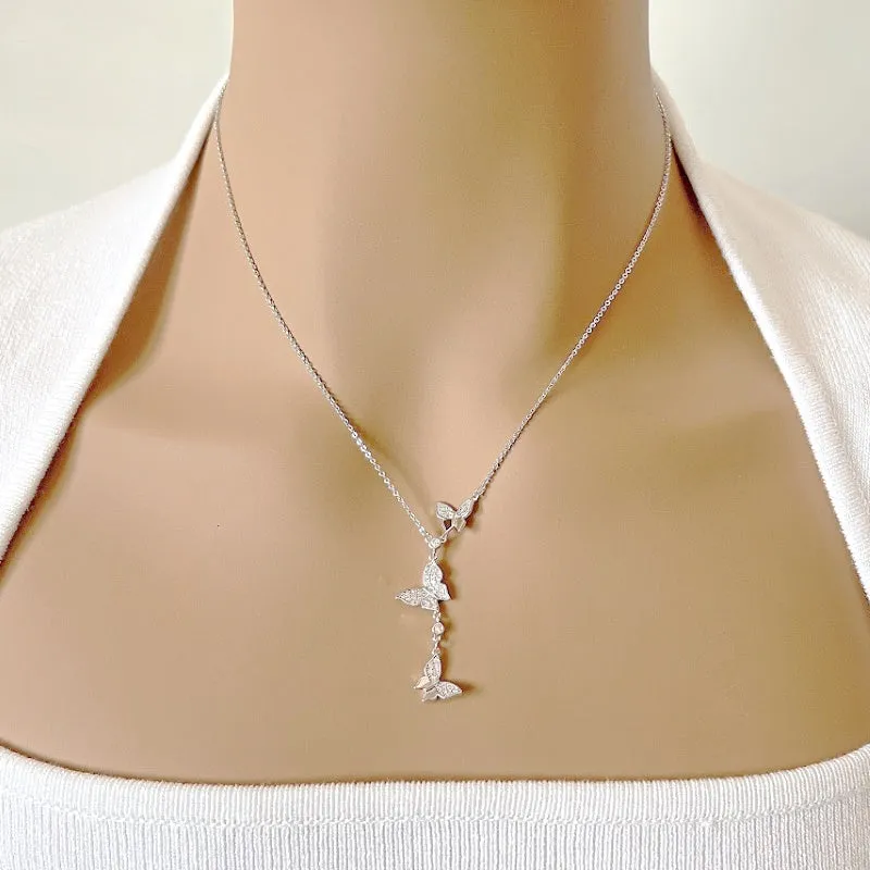 Butterfly Cubic Zirconia  Necklace