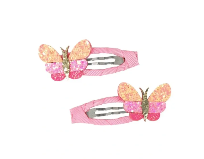 Butterfly Skied Hair Clips