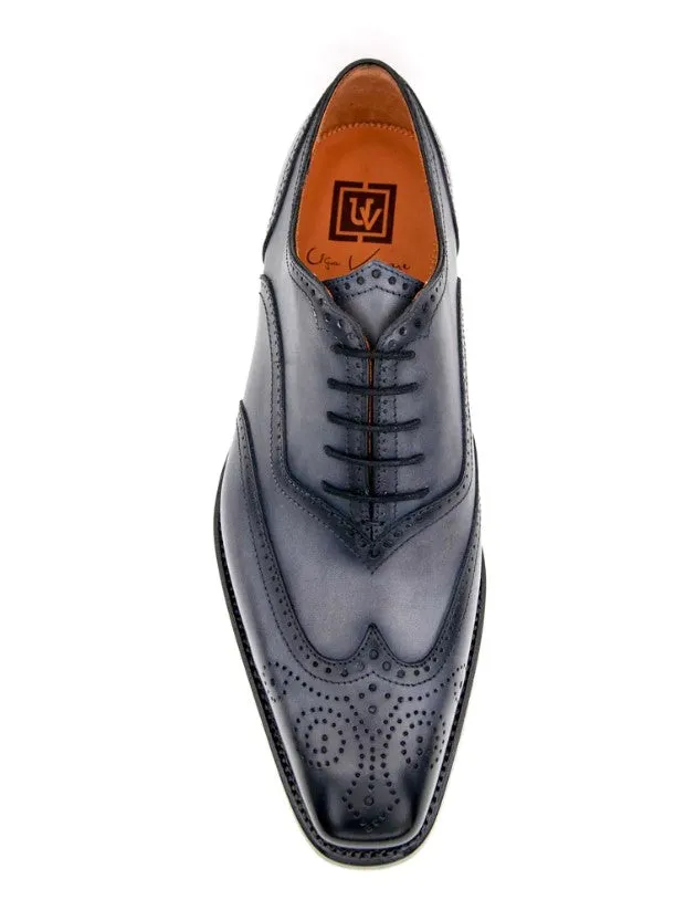 Calfskin "Luke" Wingtip Oxford Grey