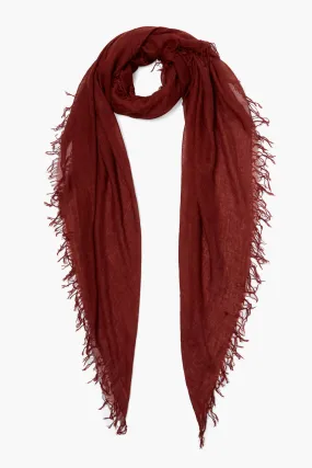 Cashmere and Silk Scarf Fired Brick