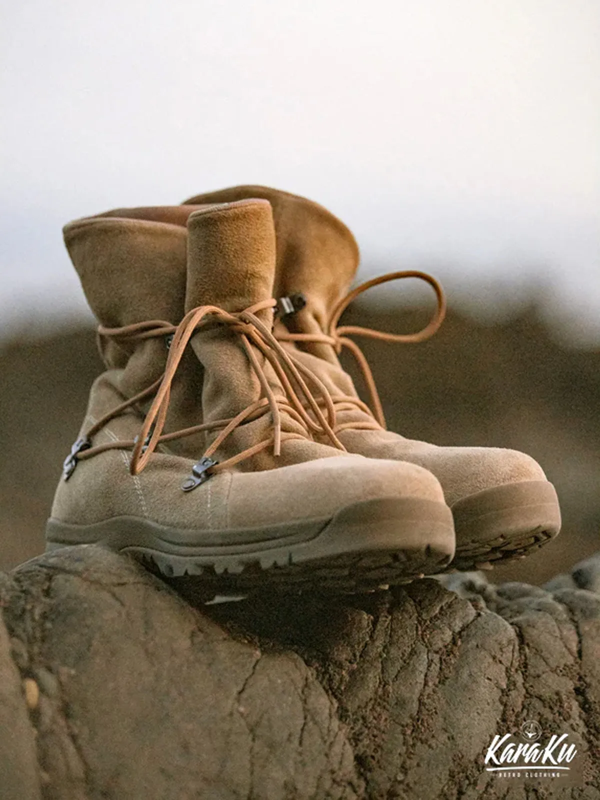 Casual Outdoor High-Top Suede Desert Boots