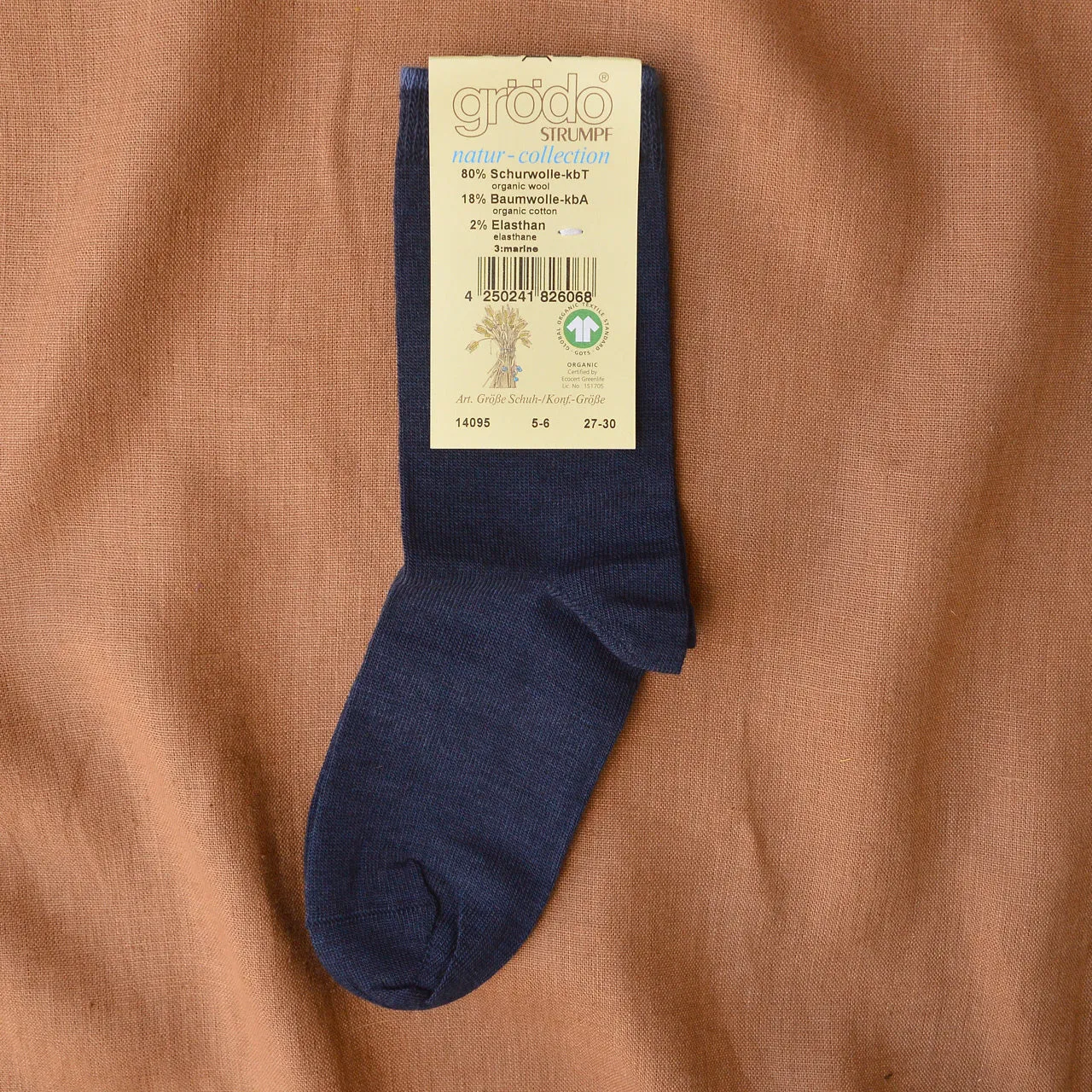 Children's Socks in Organic Wool/Cotton (1-10y )