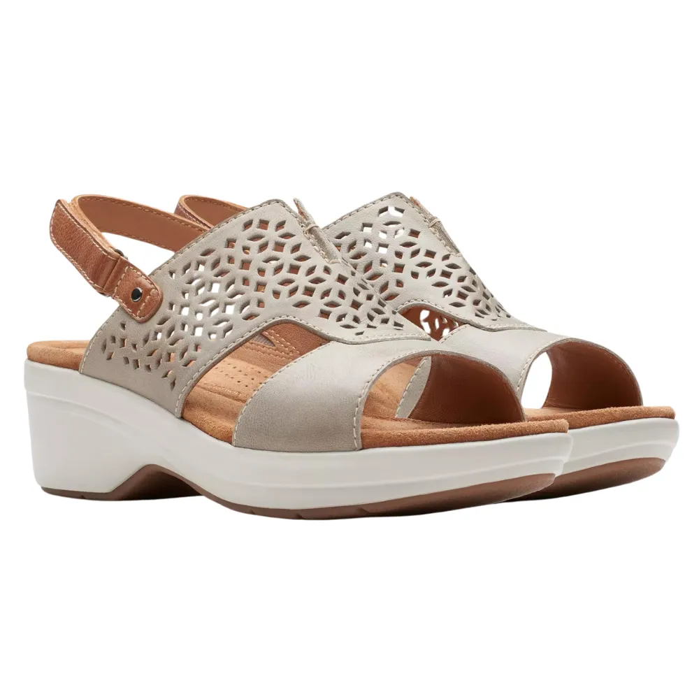 Clarks Tuleah Sun Stone Leather Sandal (Women's)