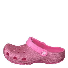 Classic Glitter Clog Kids Pink Lemonade