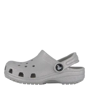 Classic Glitter Clog T Silver Glitter