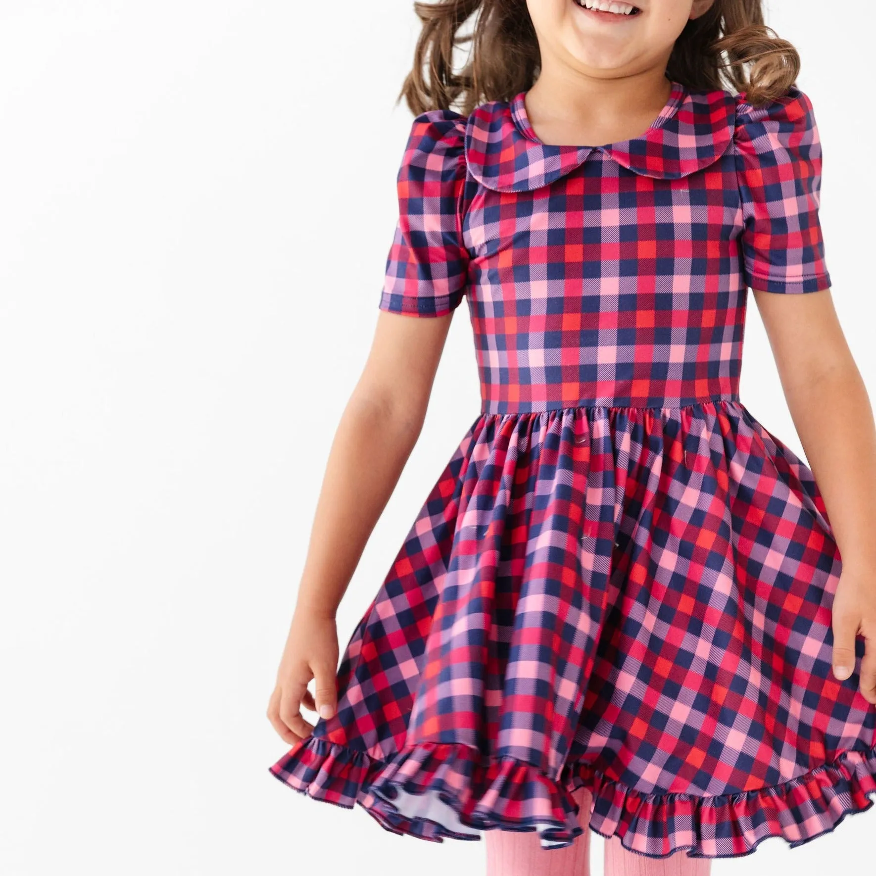 Classic Plaid Twirl Dress