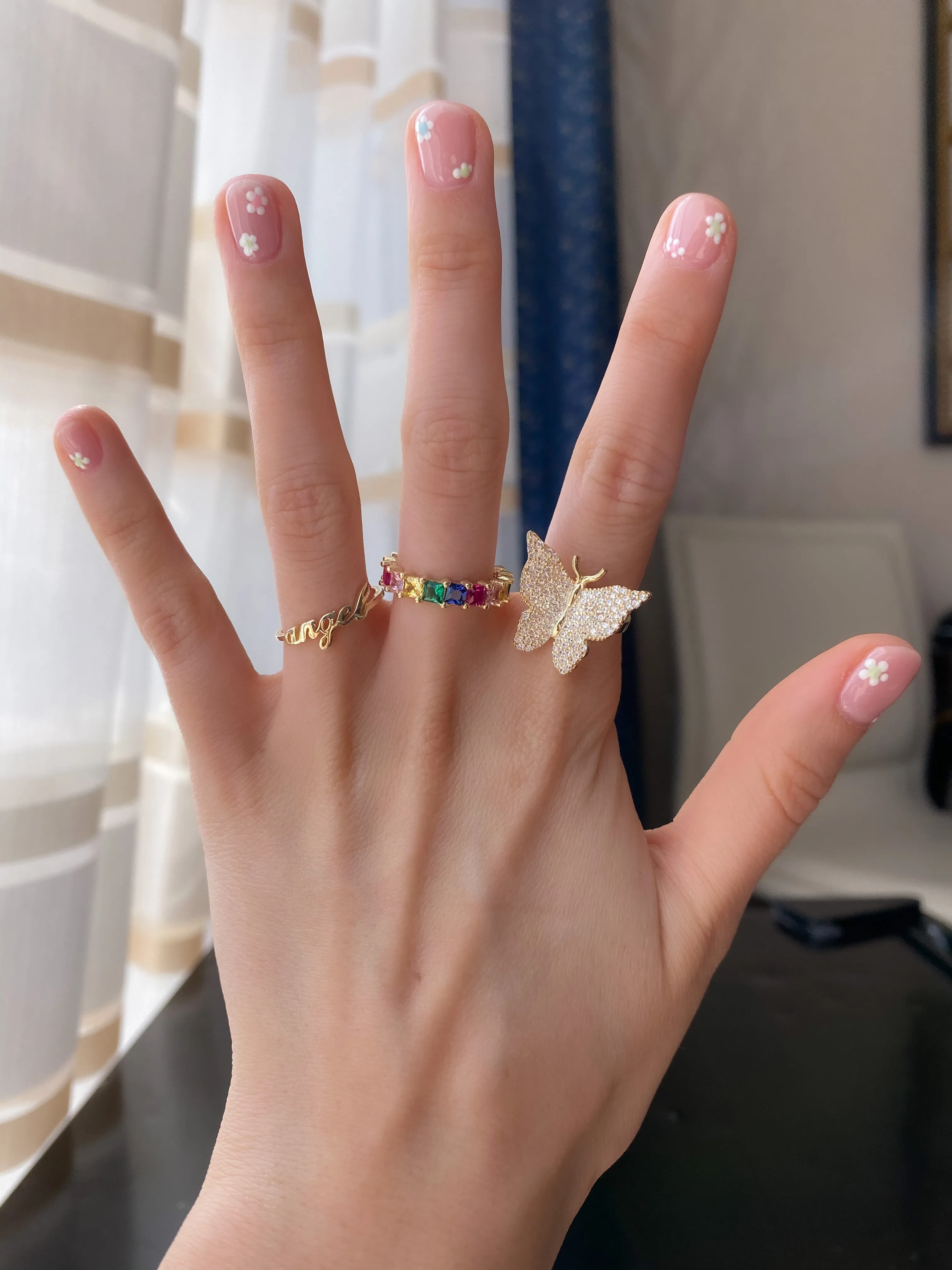 Clear Pavé Butterfly 925 Ring