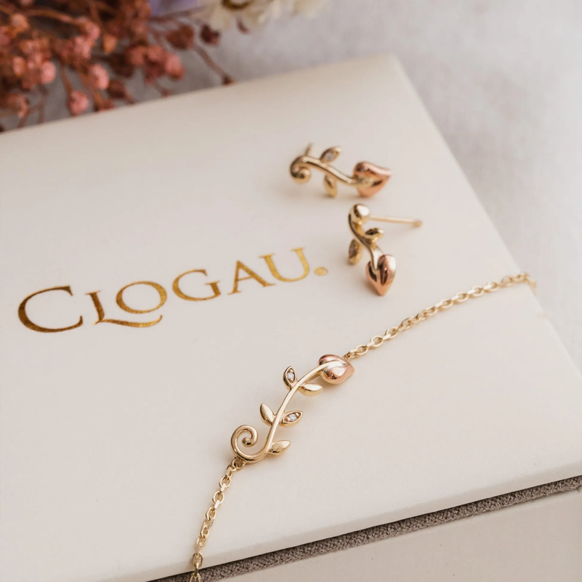 Clogau Vines of Life Diamond Stud Earrings