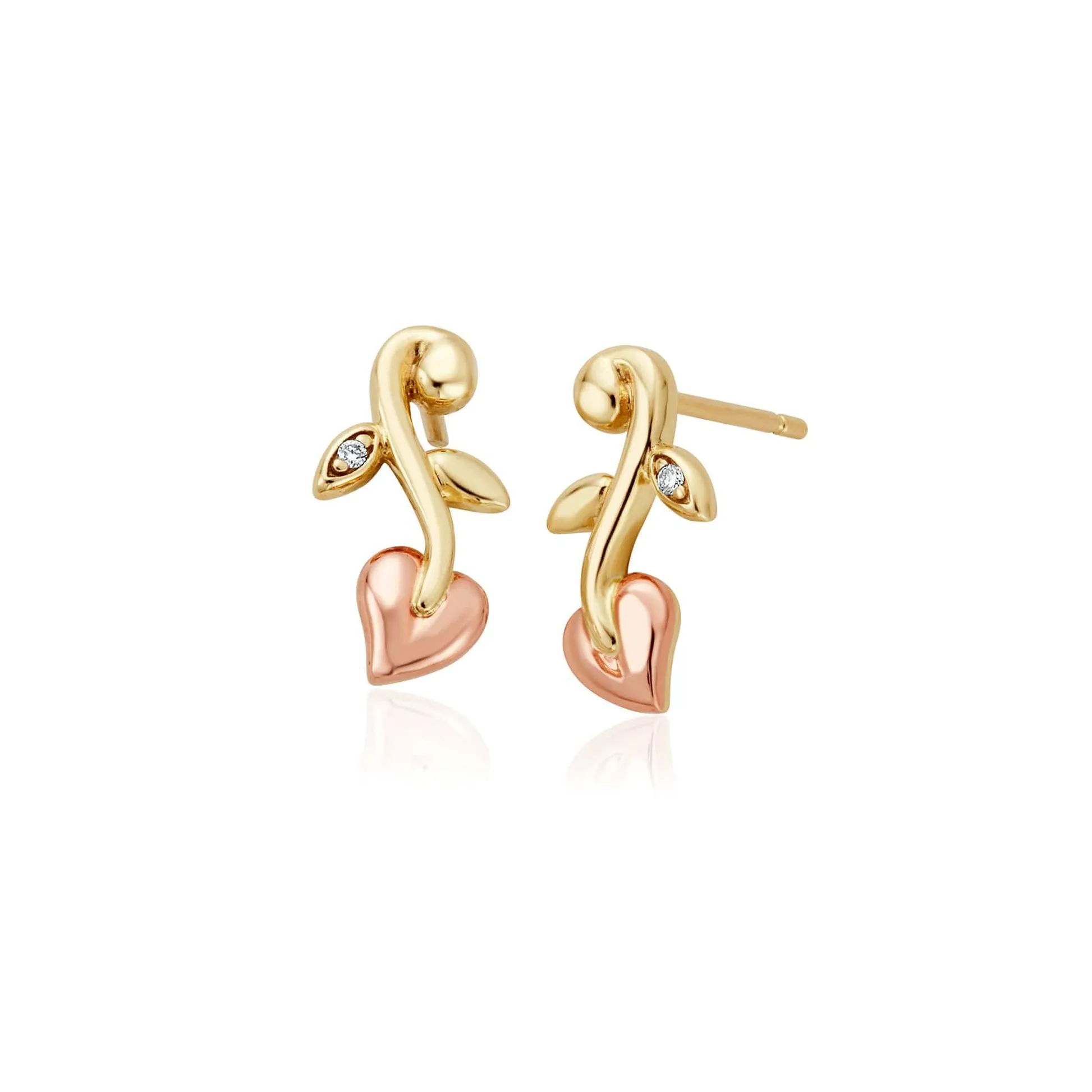 Clogau Vines of Life Diamond Stud Earrings