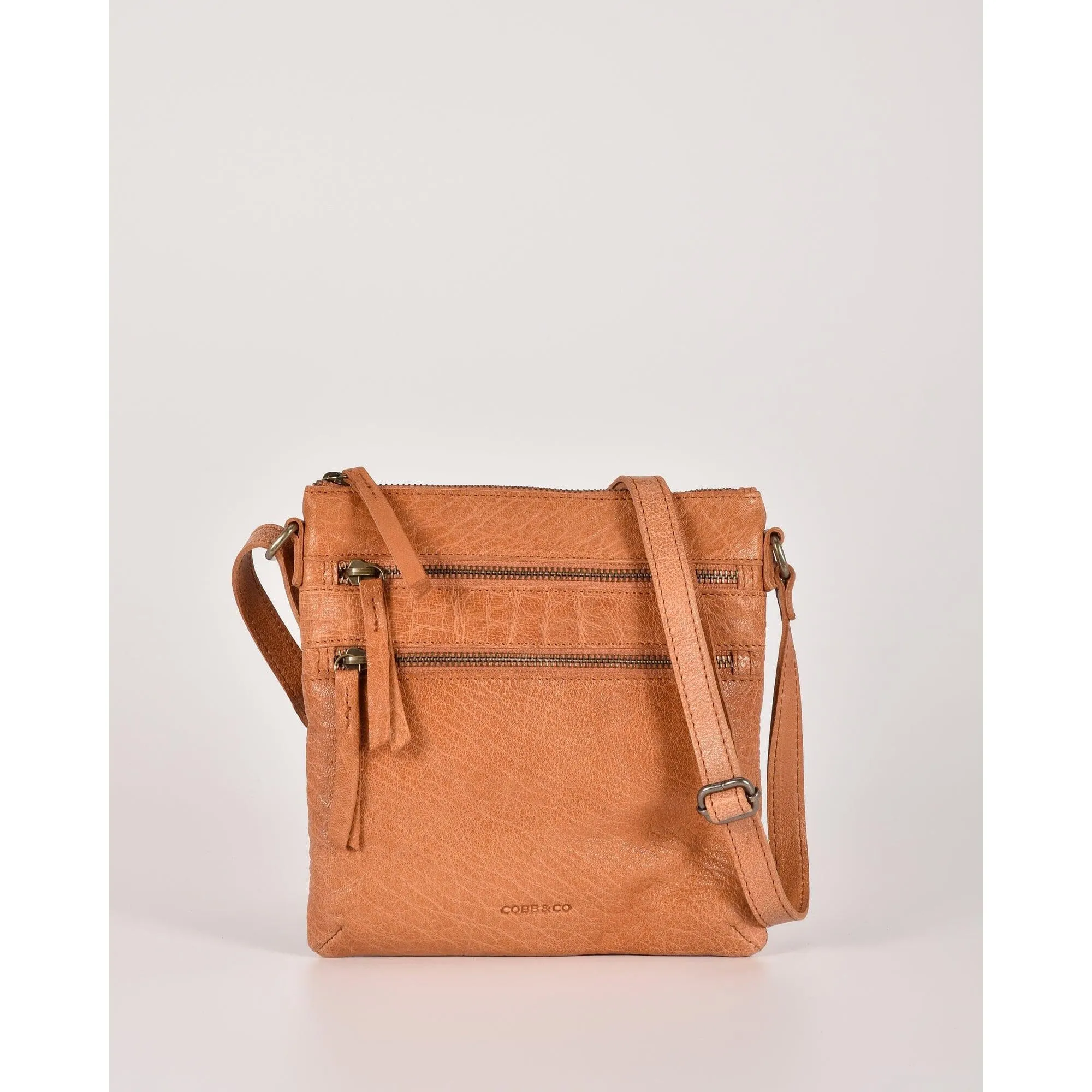 COBB & CO Barton Leather Zipped Shoulder Bag