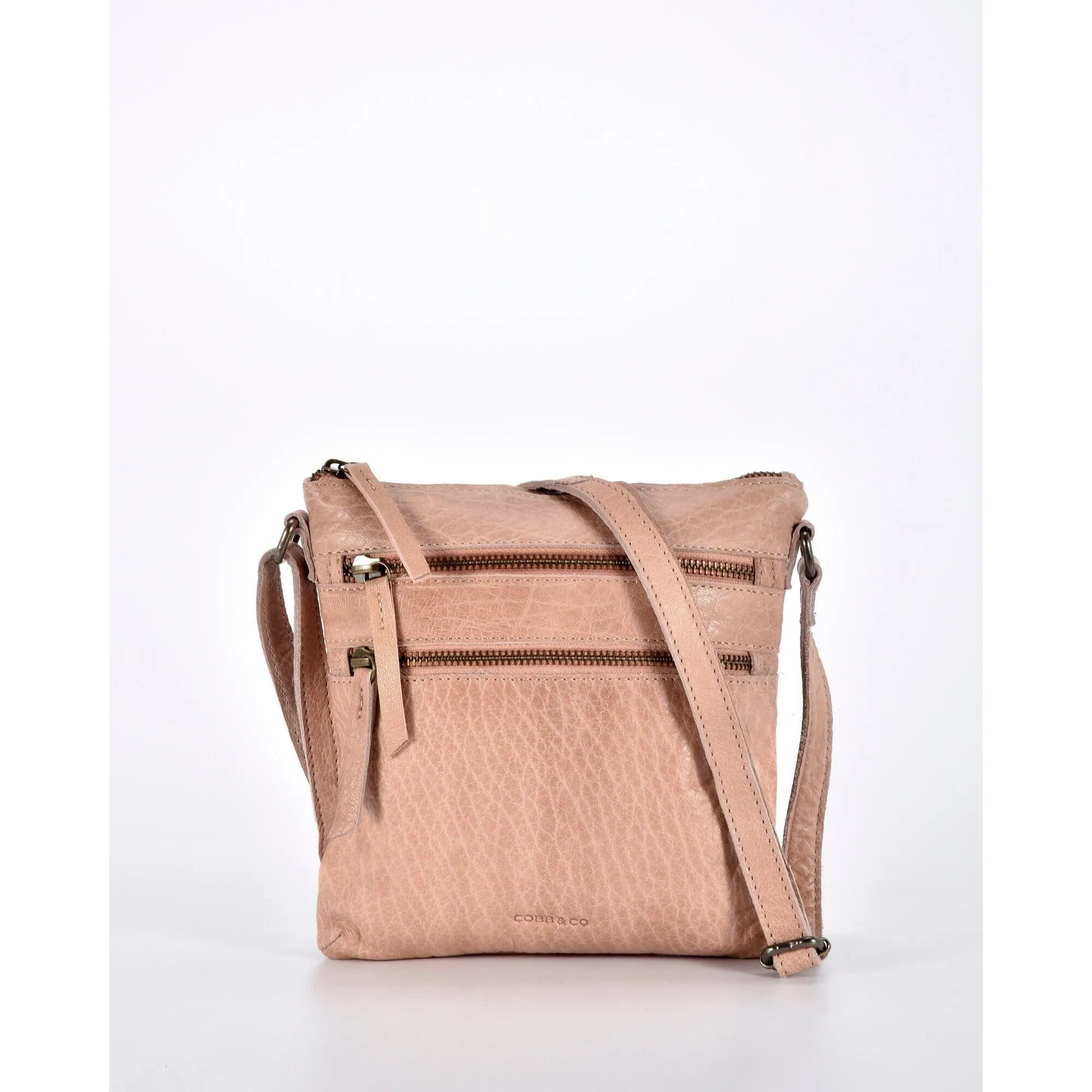 COBB & CO Barton Leather Zipped Shoulder Bag