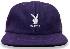 Color Bars Tokyo Club Wool Clipback Hat / Purple